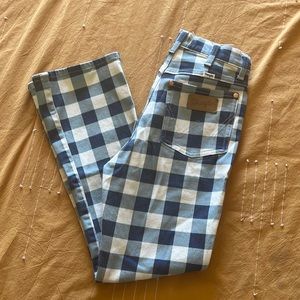 Size 26 flare cropped wranglers